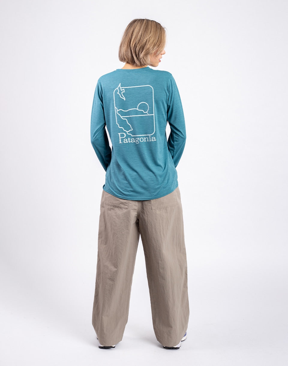 T-shirt graphique quotidien Cool pour femme à manches longues - Waters