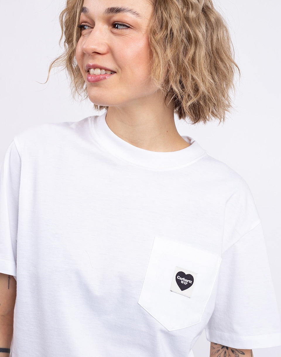 T-shirt à poche cœur pour femme