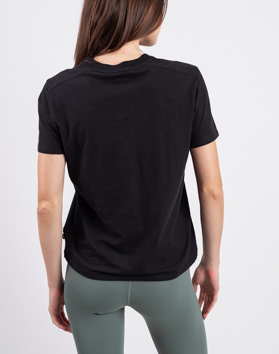 T-shirt en mélange de chanvre pour femme