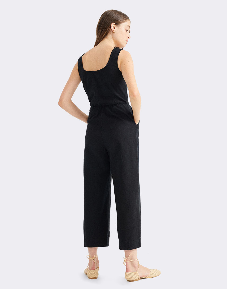 Black Rafflesia Jumpsuit