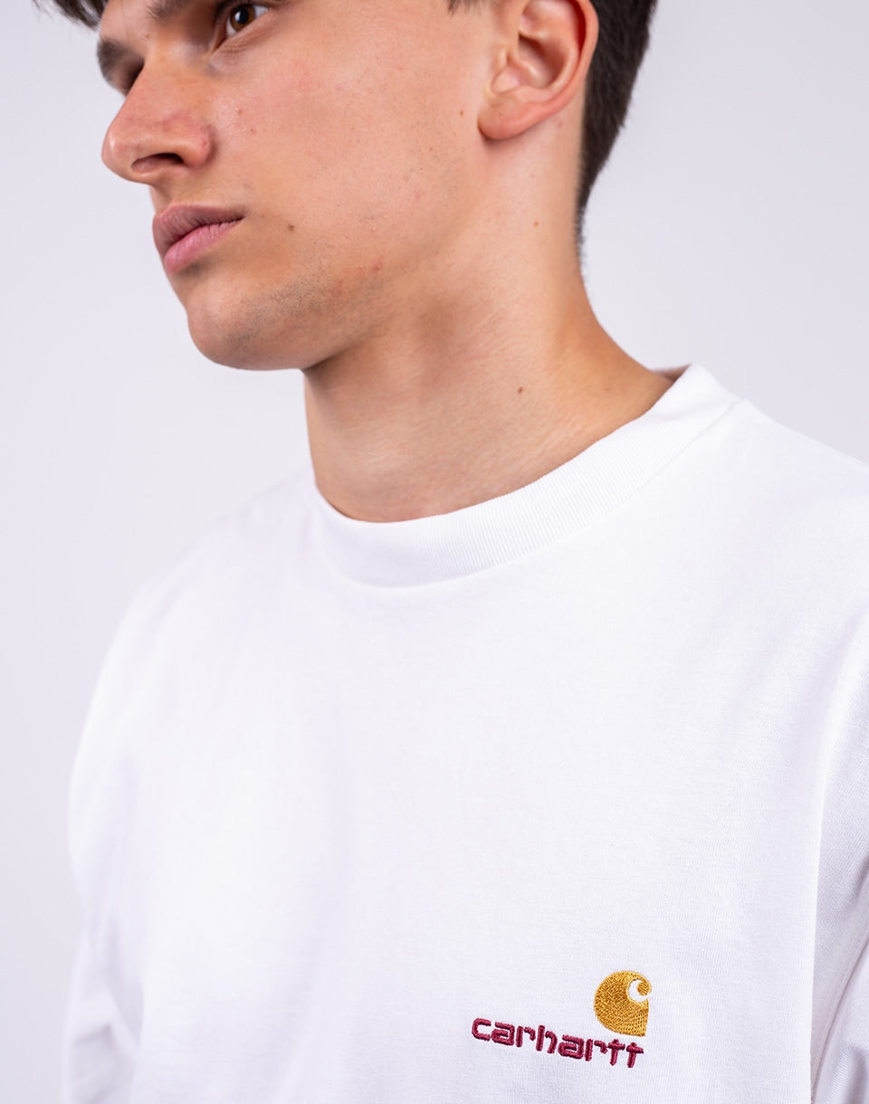 T-shirt à manches longues avec inscription américaine