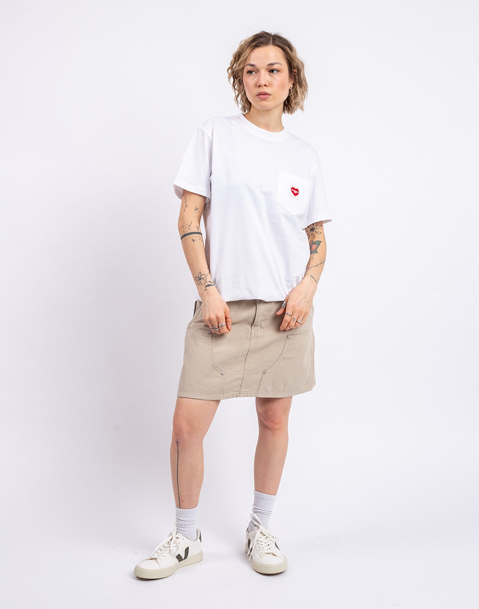 T-shirt à poche cœur pour femme