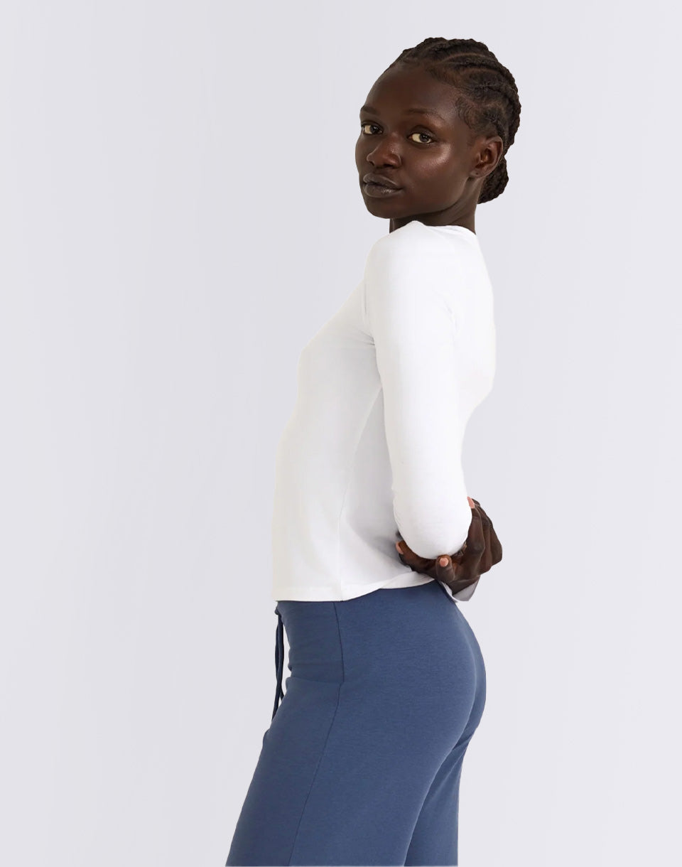 T-shirt à manches longues régulières de tous les jours