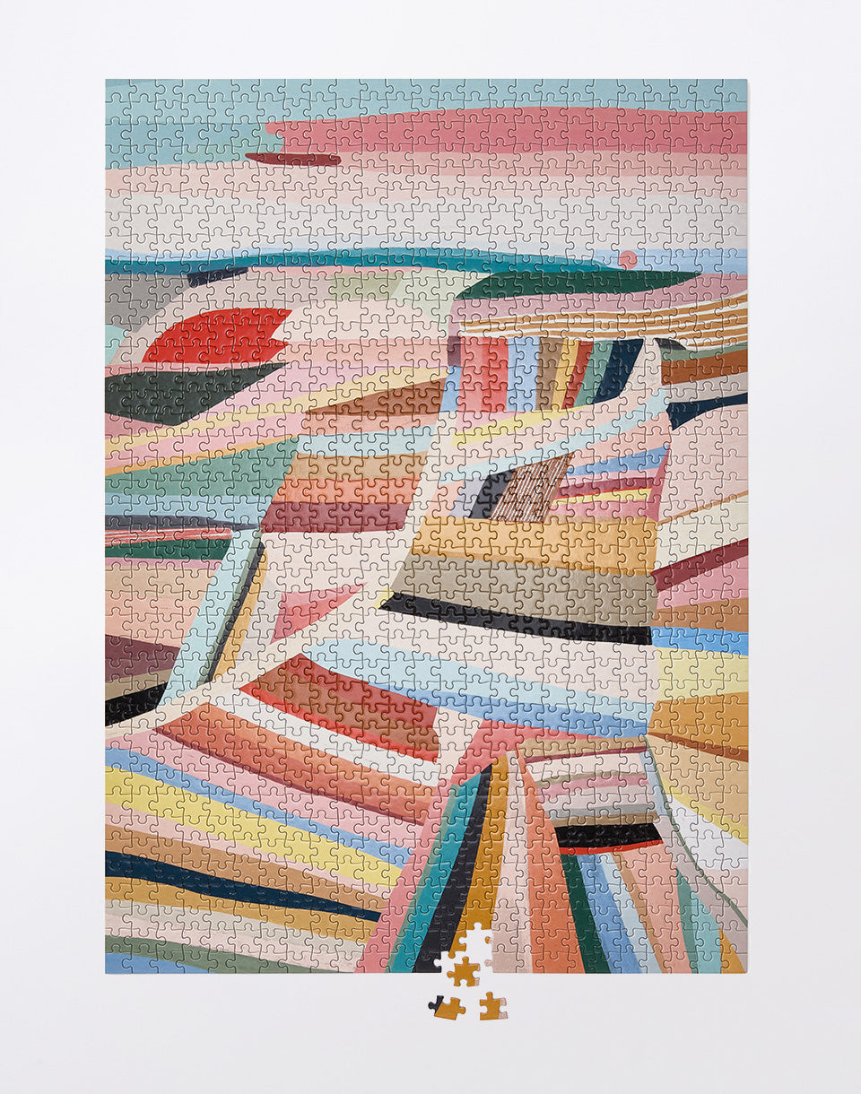 Puzzle d'amant d'art, champs du matin