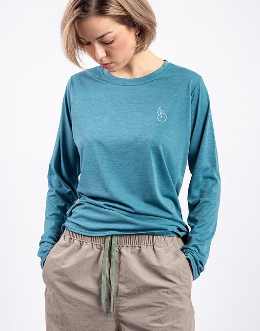 T-shirt graphique quotidien Cool pour femme à manches longues - Waters