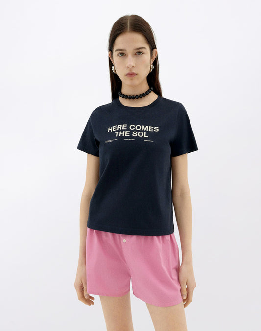 Navy Classic Sun T-Shirt Ida