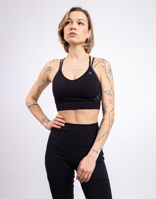 Soutien-gorge croisé à sertir pour femme