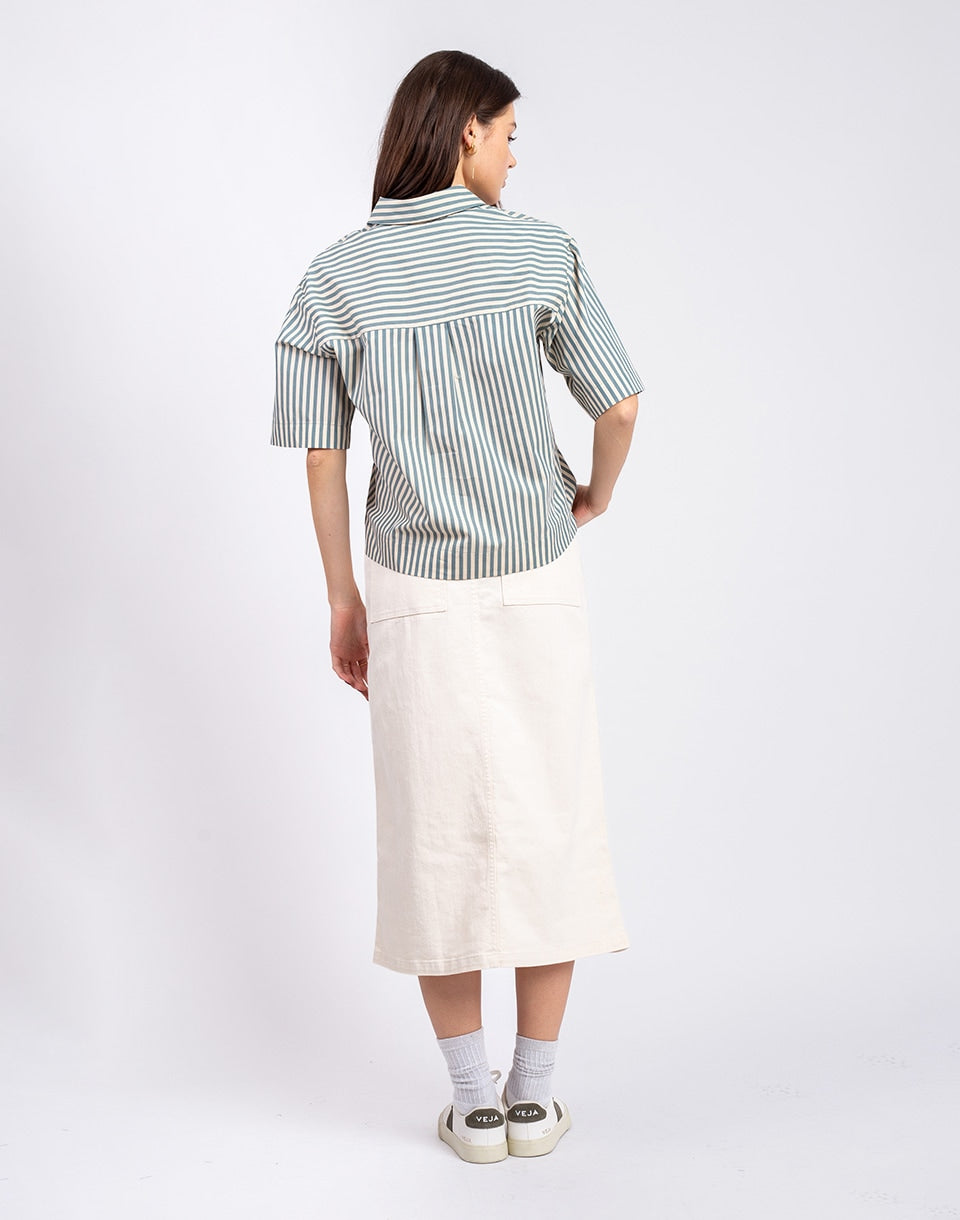 Striped Poplin Shirt