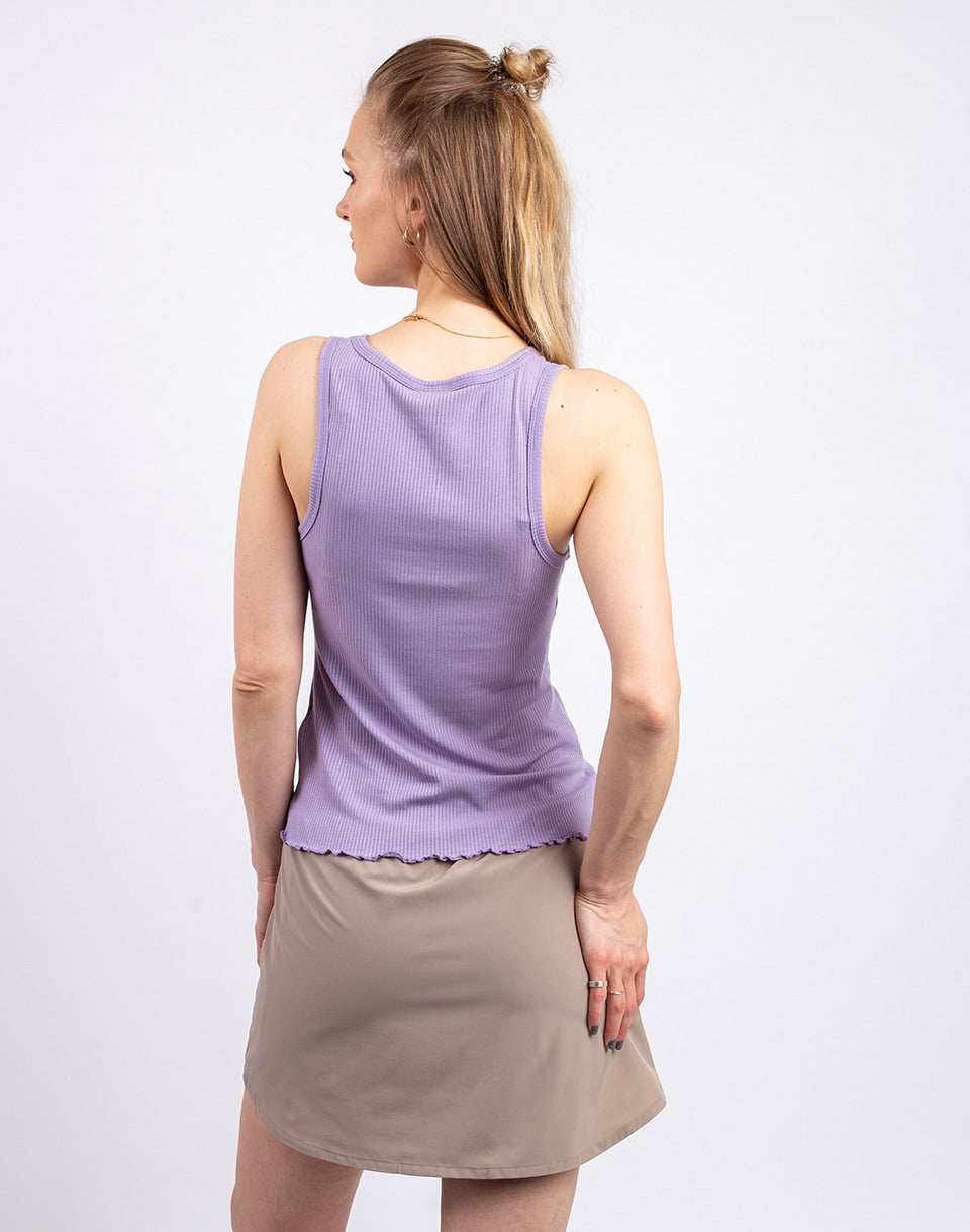 Débardeur en tricot côtelé pour femmes