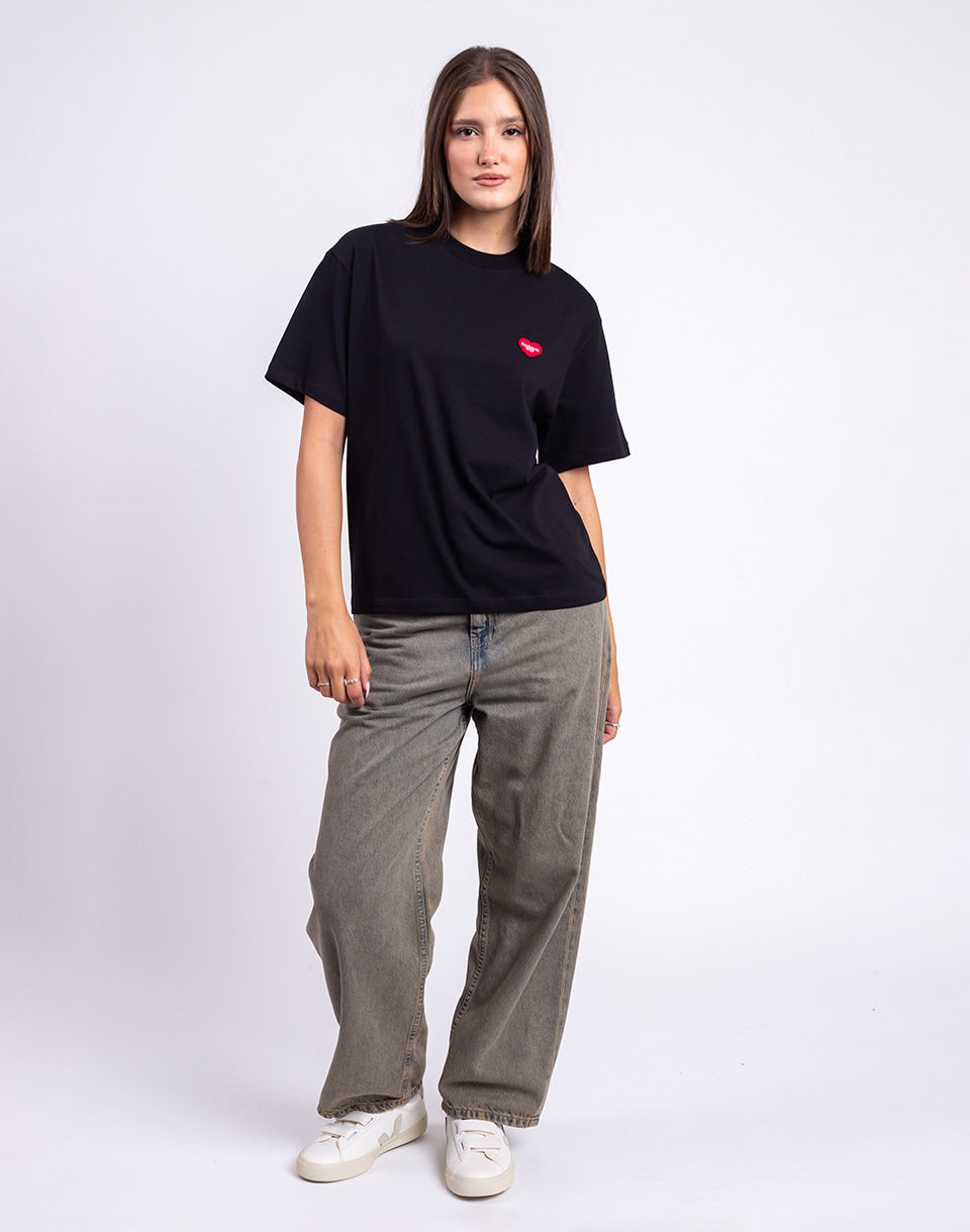 W' S/S Heart Patch T-Shirt