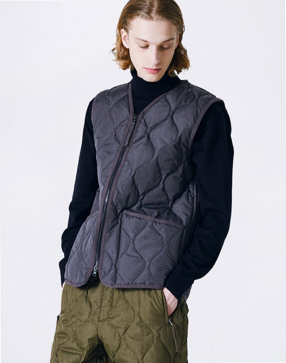 Unisex Military Zip V-Neck Down Vest