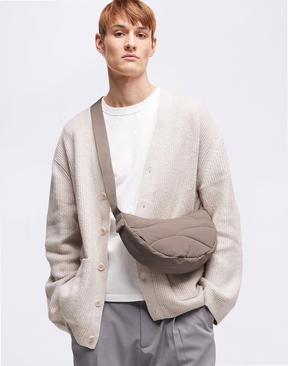 Wavy Puffer Shoulder Bag