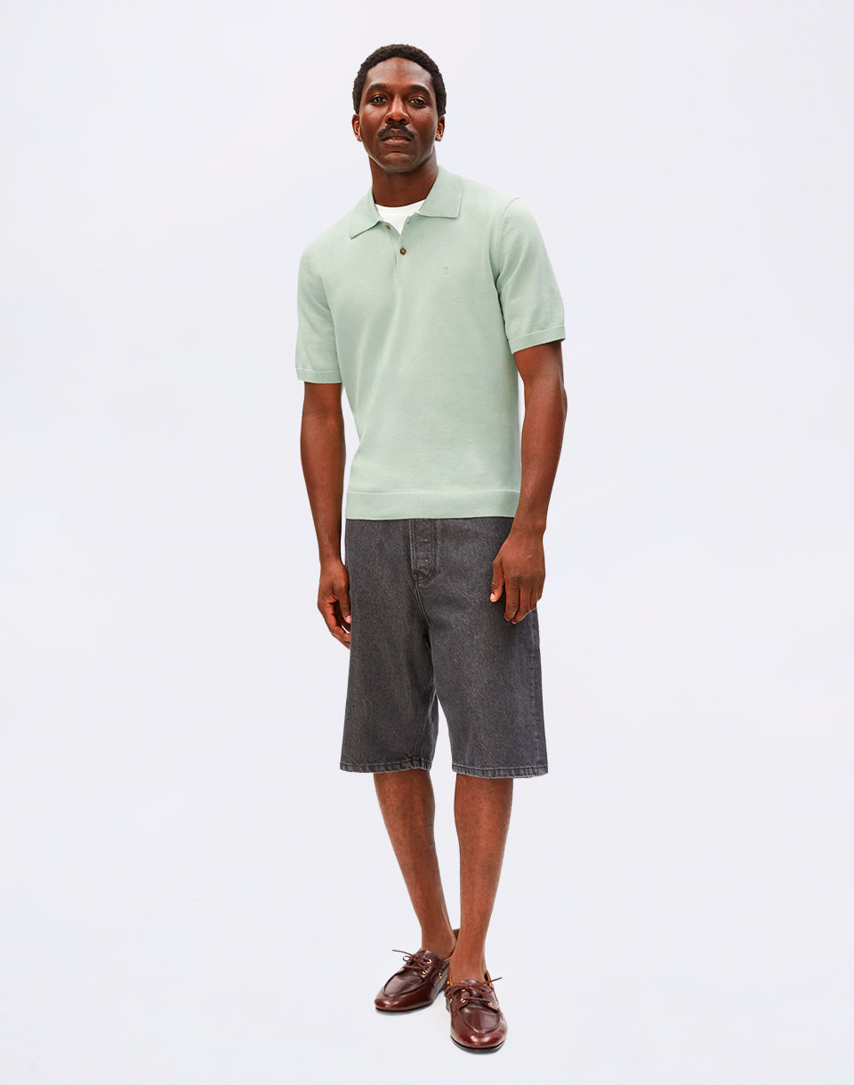Shortsleeve Knit Poloshirt