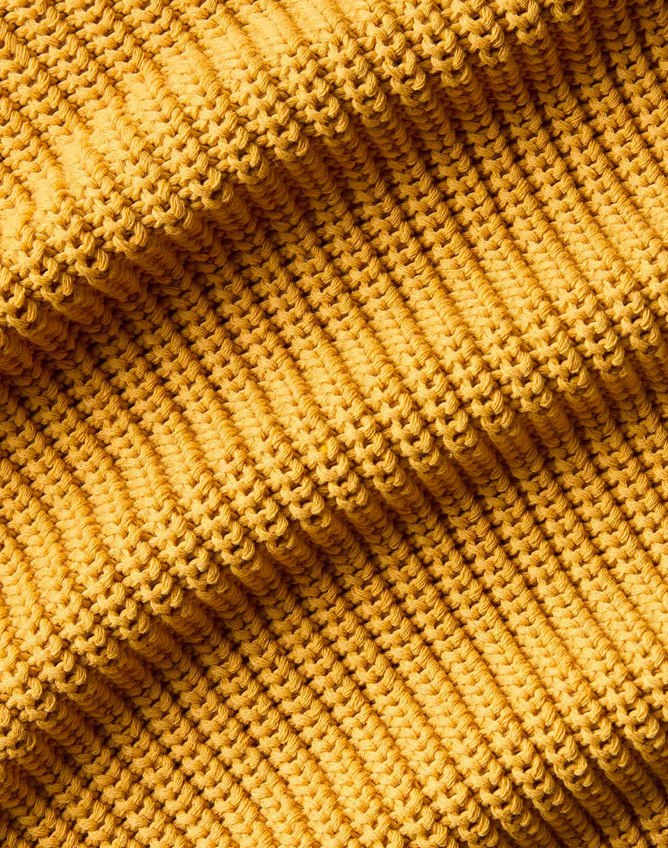 Pull tricoté de moutarde Julio