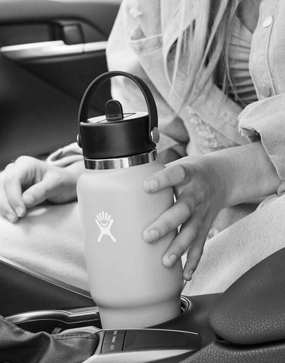 Bouteille de voyage à large ouverture avec bouchon à paille flexible 32 oz (946 ml)