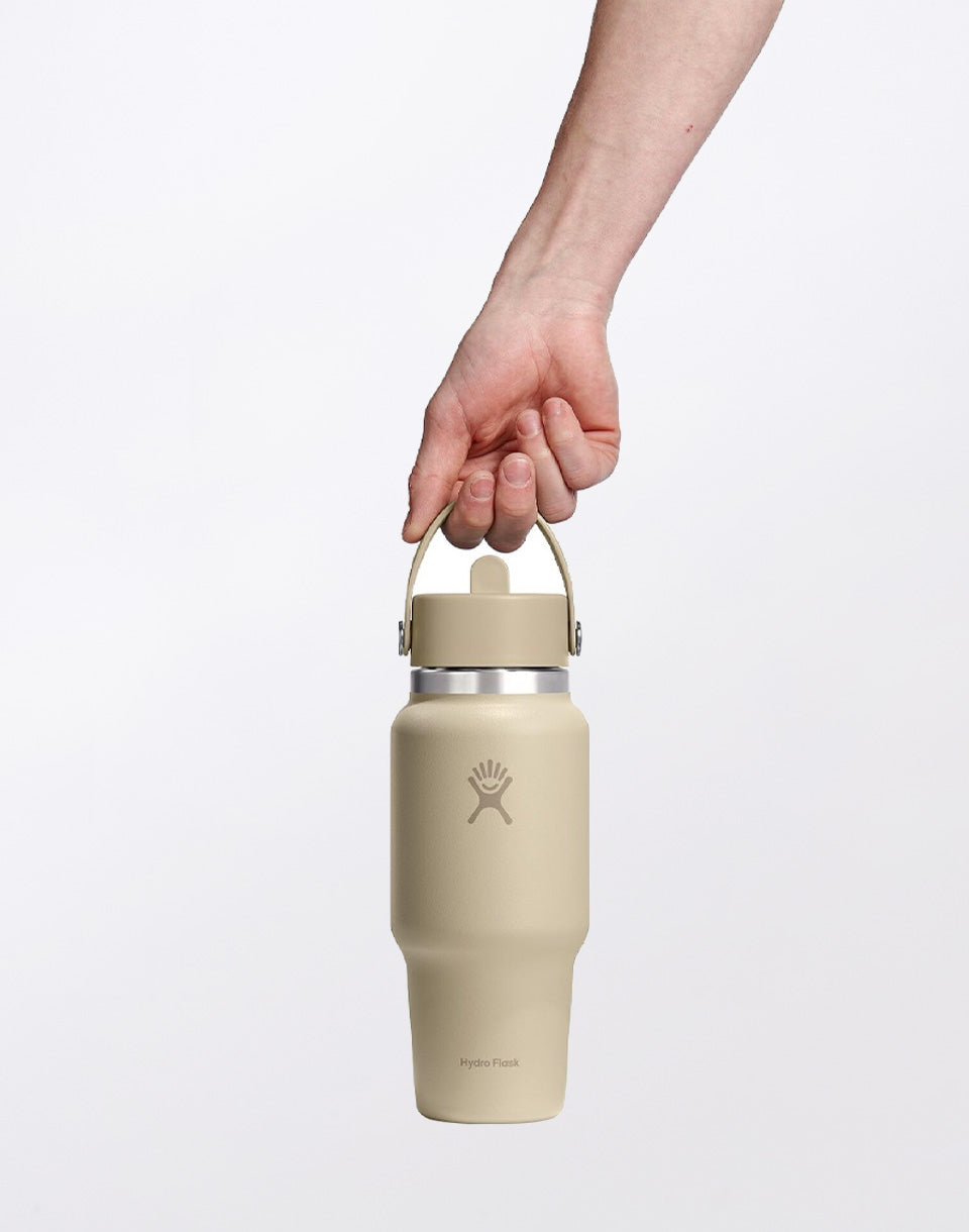 Bouteille de voyage à large goulot avec bouchon à paille flexible 710 ml (24 oz)