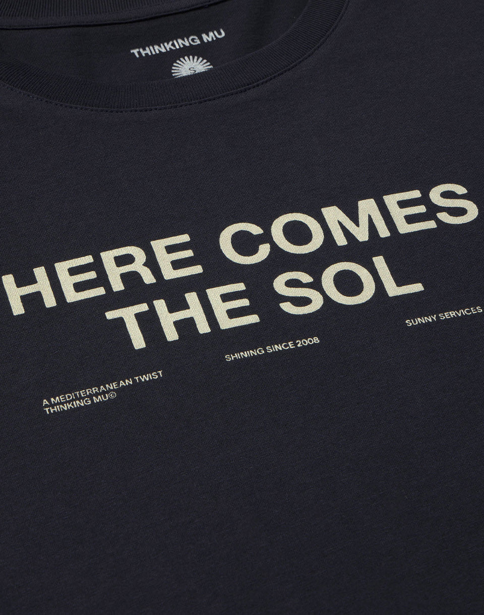 T-shirt classique bleu marine Ida