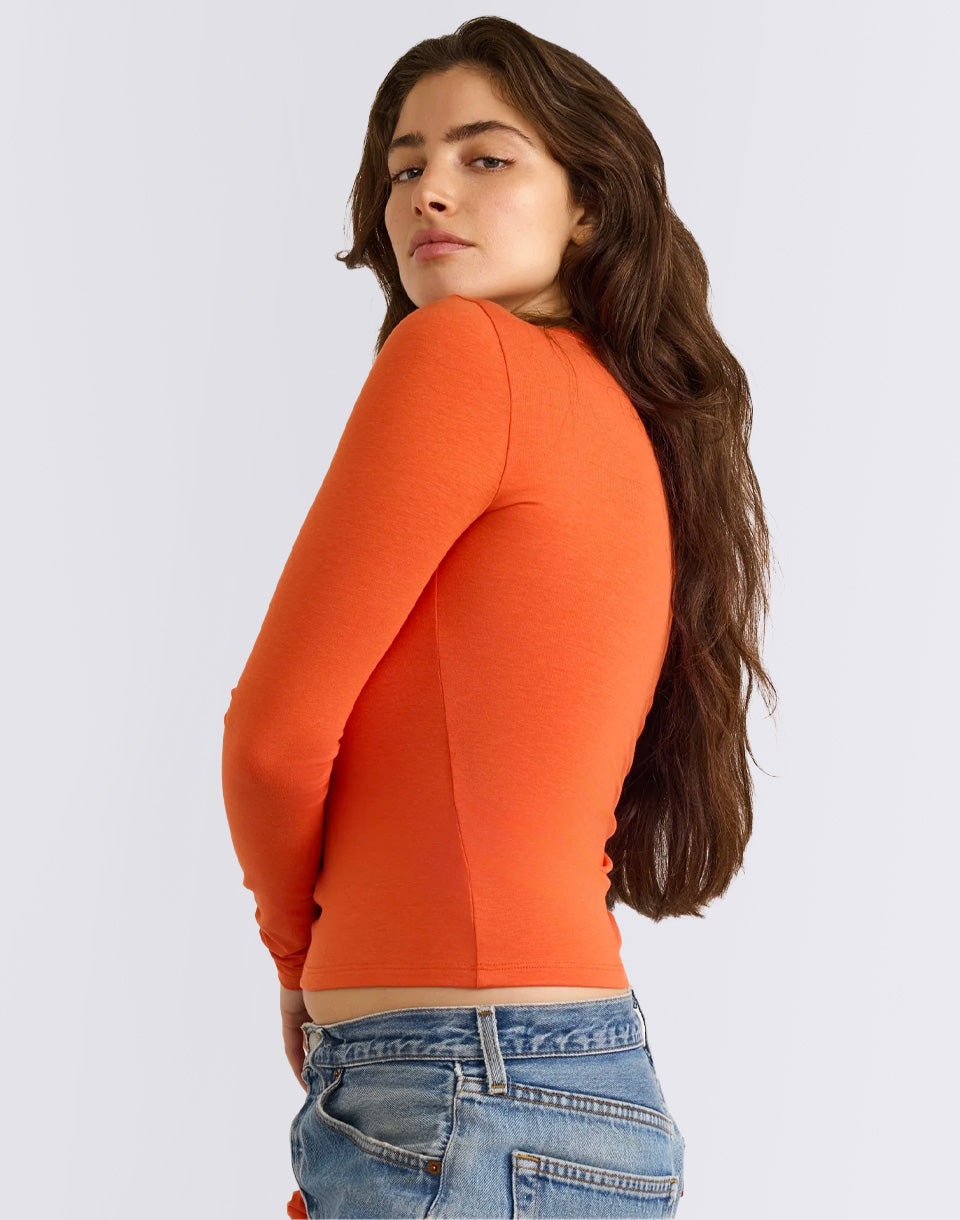 T-shirt à manches longues régulières de tous les jours