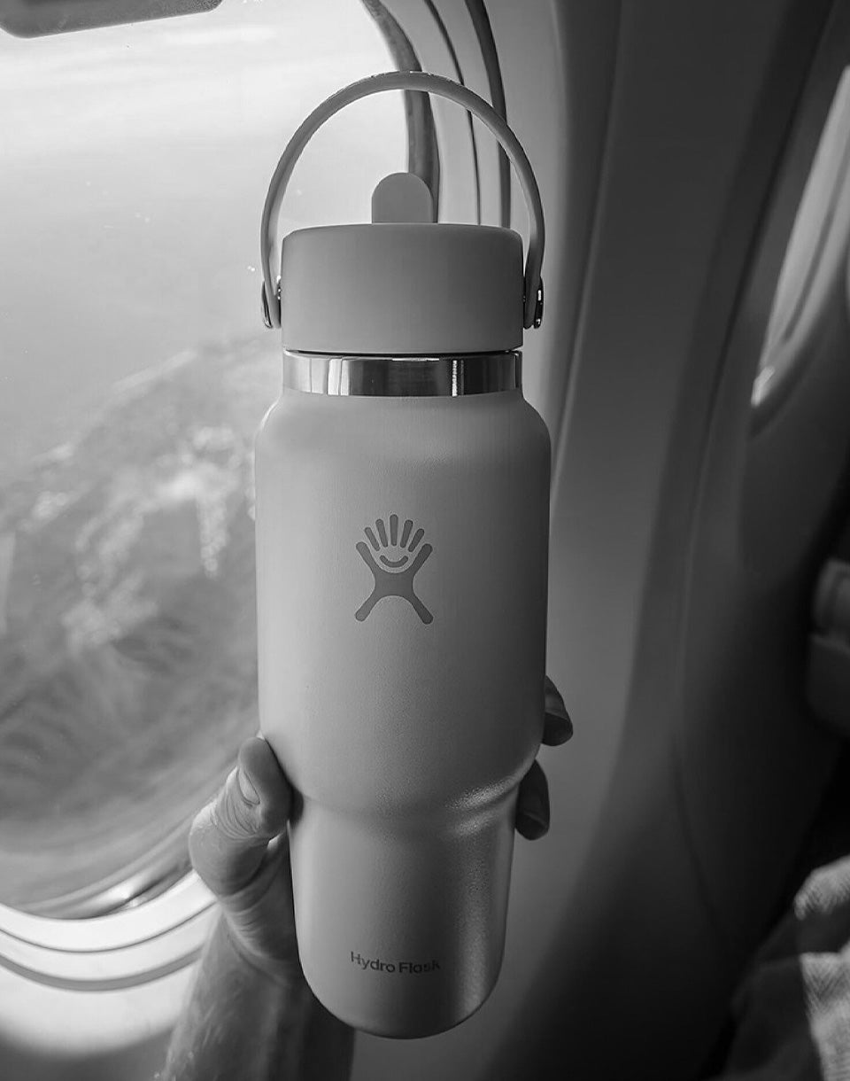 Bouteille de voyage à large goulot avec bouchon à paille flexible 710 ml (24 oz)