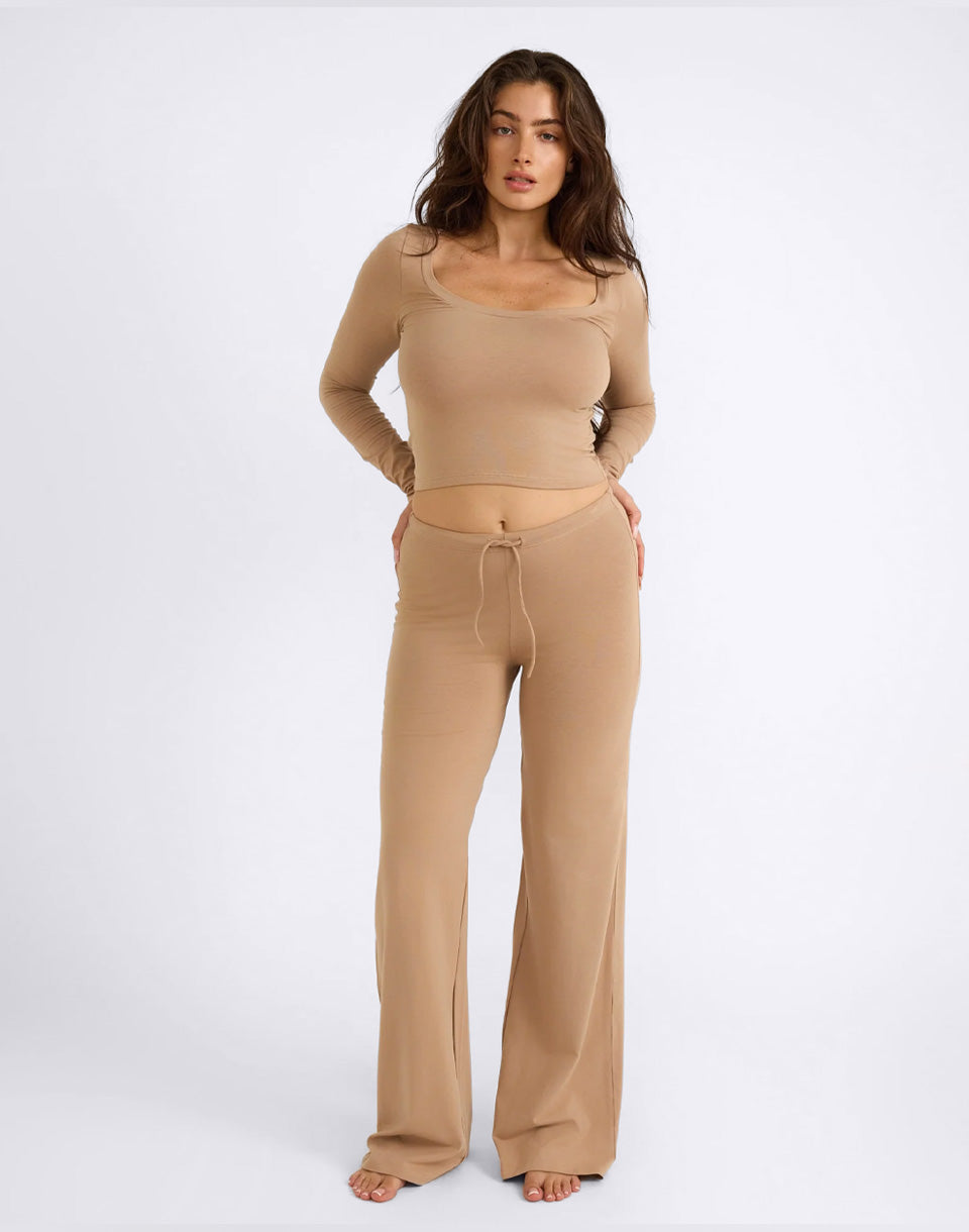 T-shirt à manches longues du cou