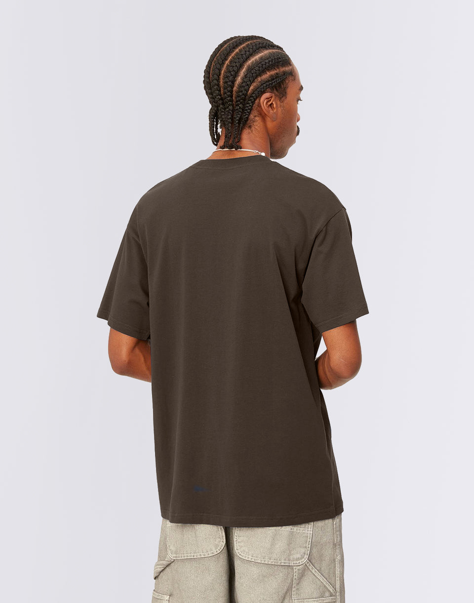 T-shirt de broderie S / S Script