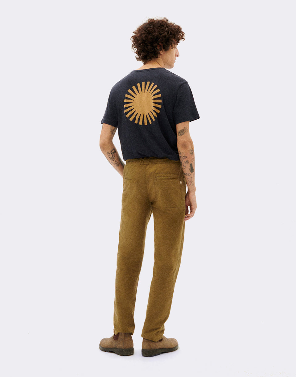 Pantalon de voyage vert olive