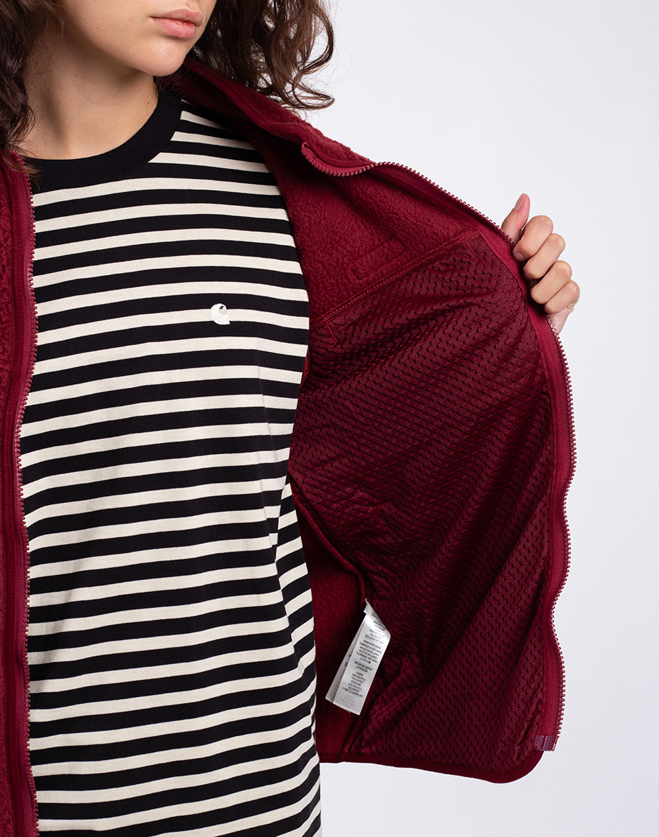 Veste rétro à poils longs (femmes)