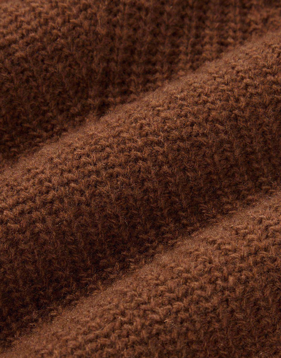 Brown Matilda tricoté pull