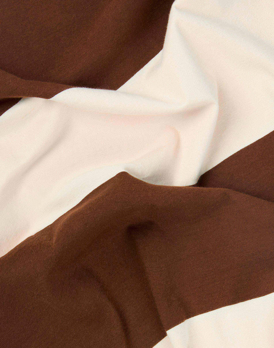 T-shirt aux rayures au chocolat