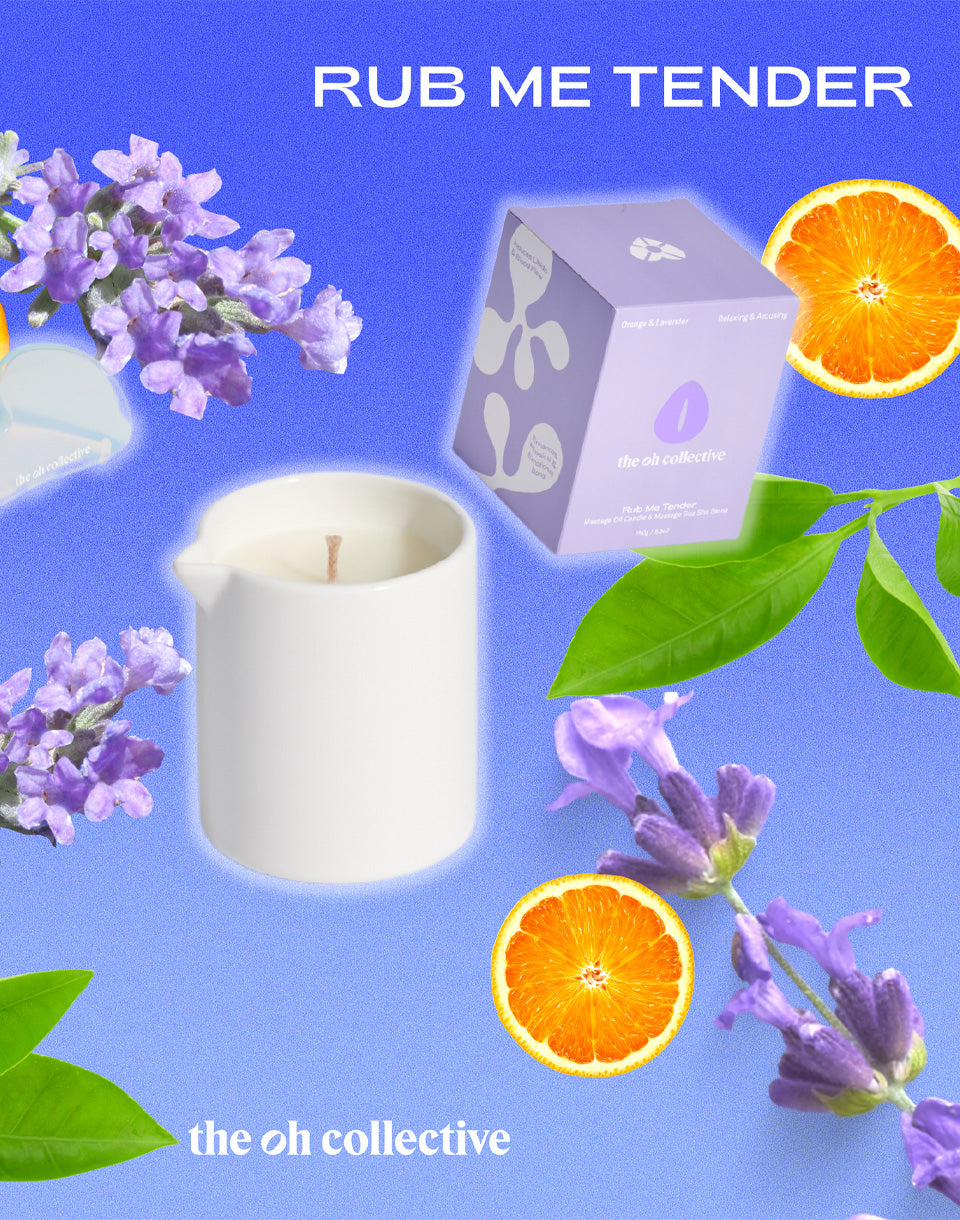 Frottez-moi tendre - bougie de massage avec Guasha Stone