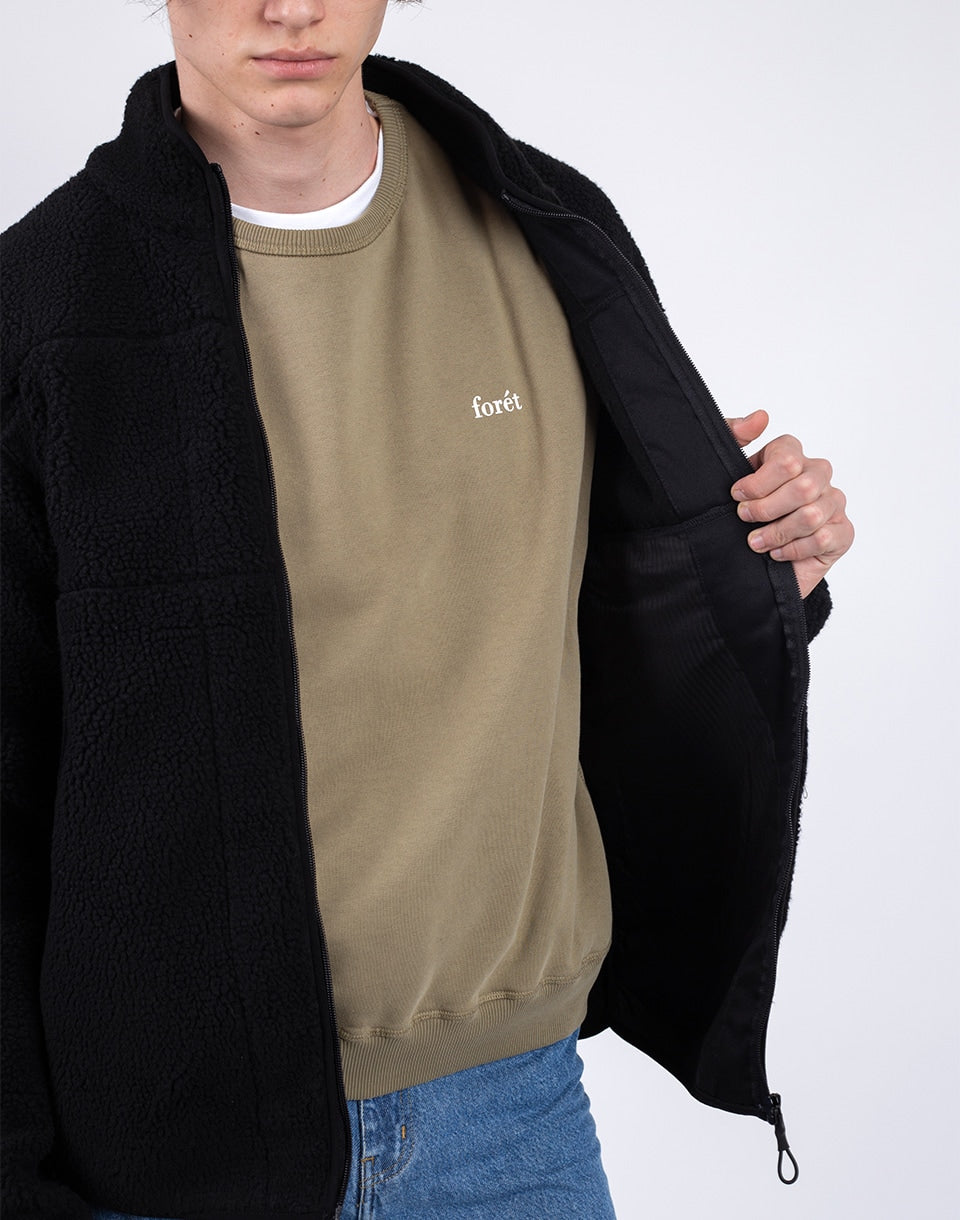 Veste en toison rouge