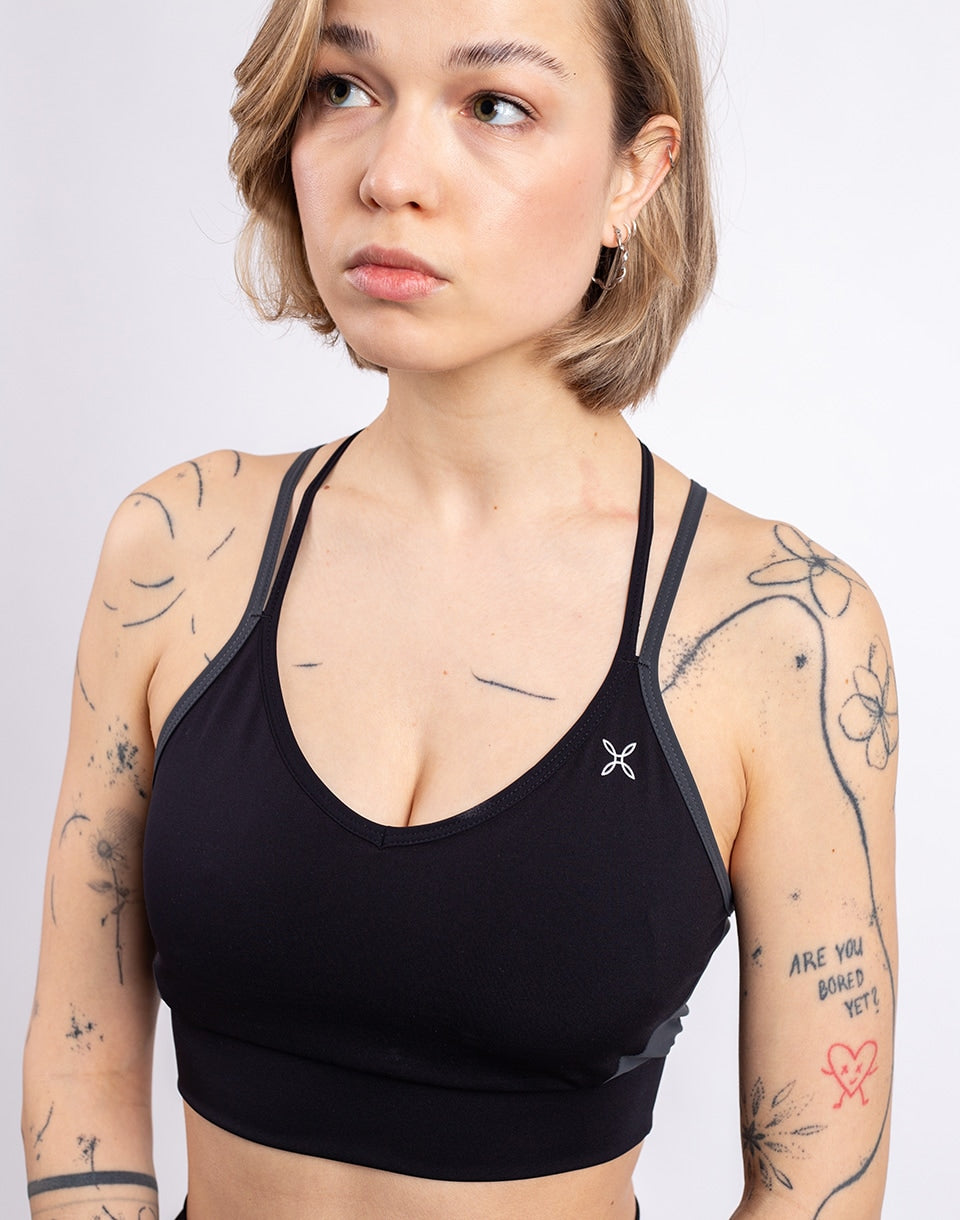 Soutien-gorge croisé à sertir pour femme