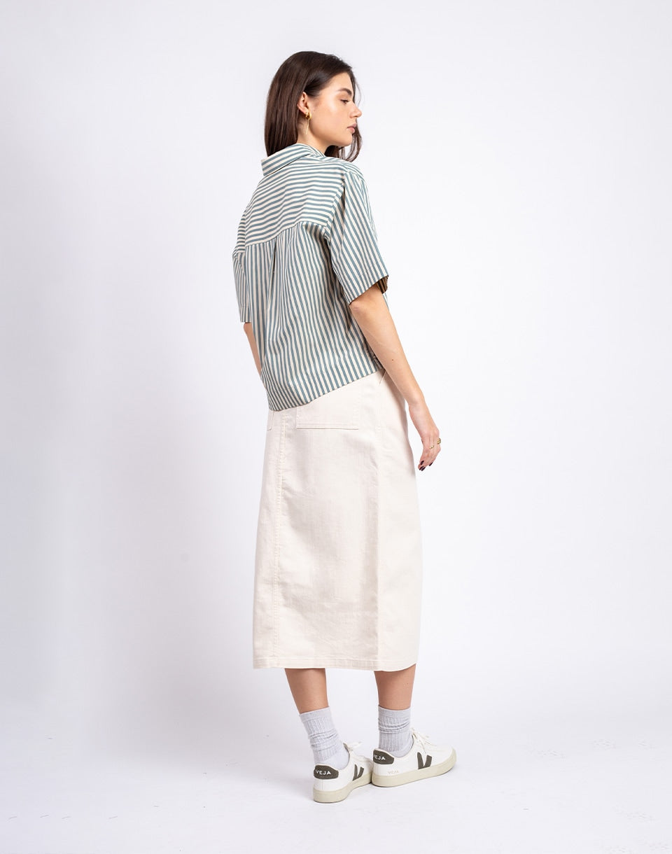 Denim Midi Skirt