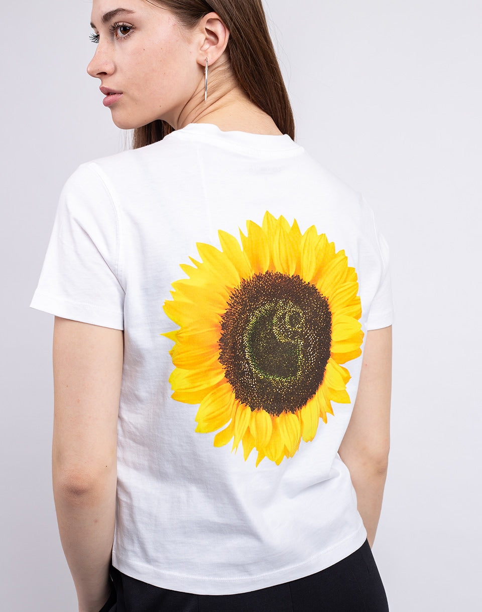 T-shirt tournesol pour femme à manches courtes