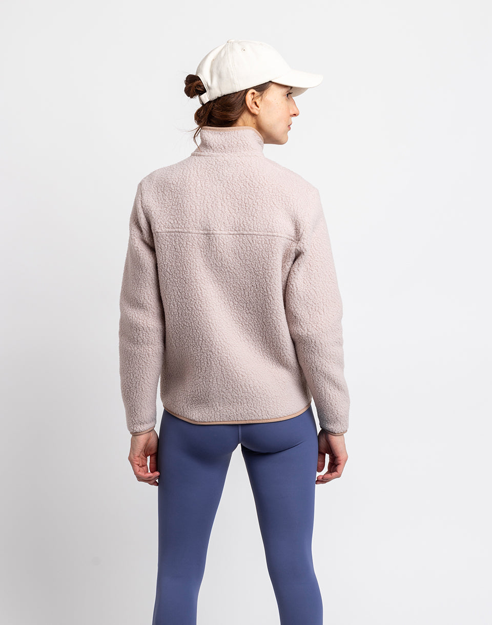 Veste rétro à poils longs (femmes)