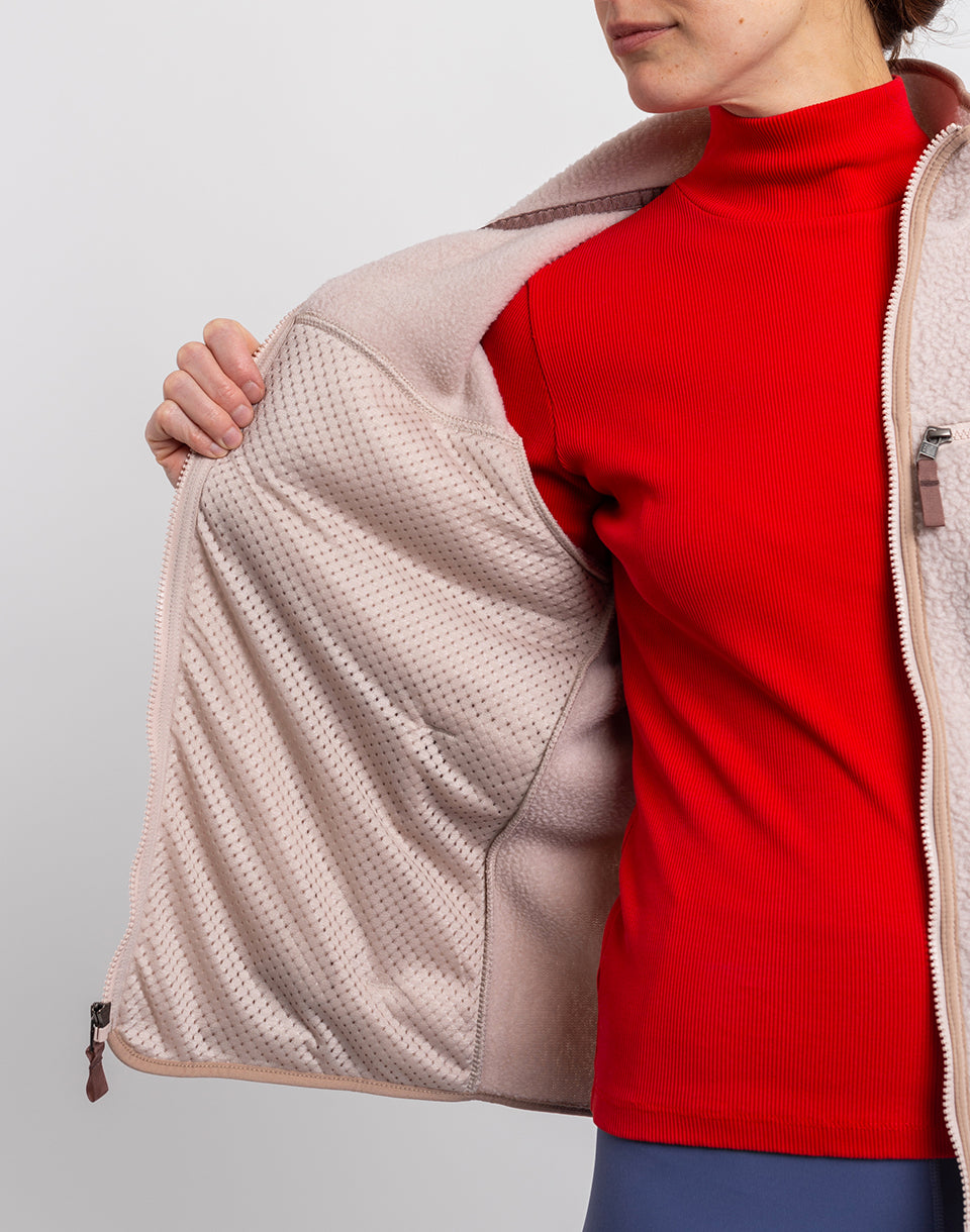 Veste rétro à poils longs (femmes)