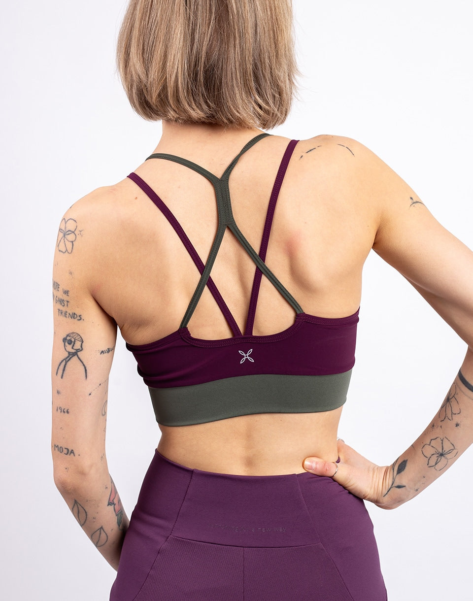 Soutien-gorge croisé à sertir pour femme