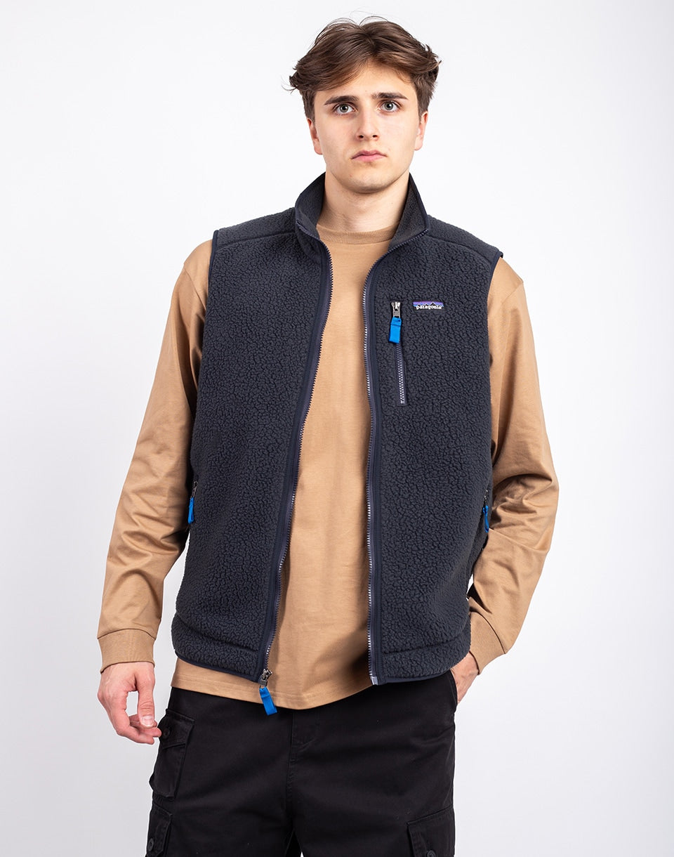 Gilet rétro à poils longs (hommes)