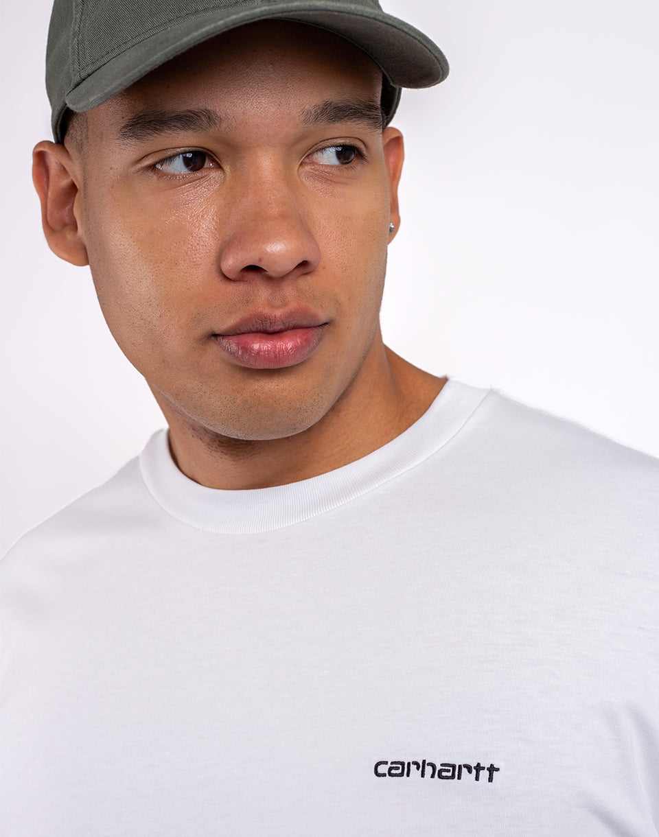 T-shirt de broderie S / S Script