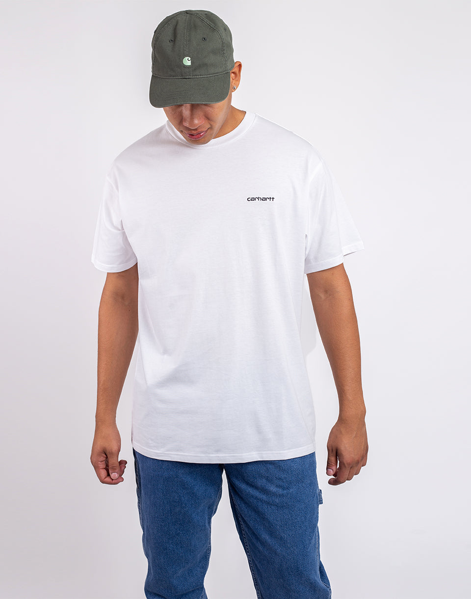 T-shirt de broderie S / S Script