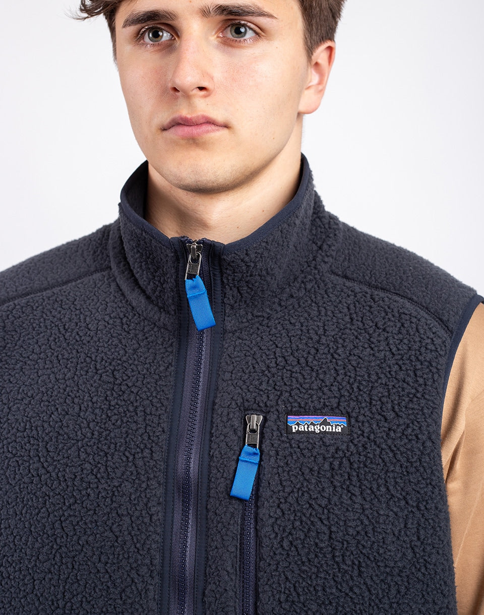 Gilet rétro à poils longs (hommes)