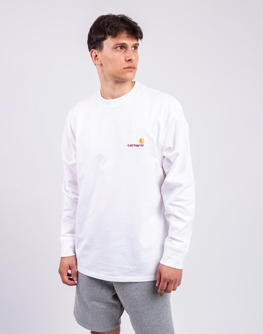 T-shirt à manches longues avec inscription américaine
