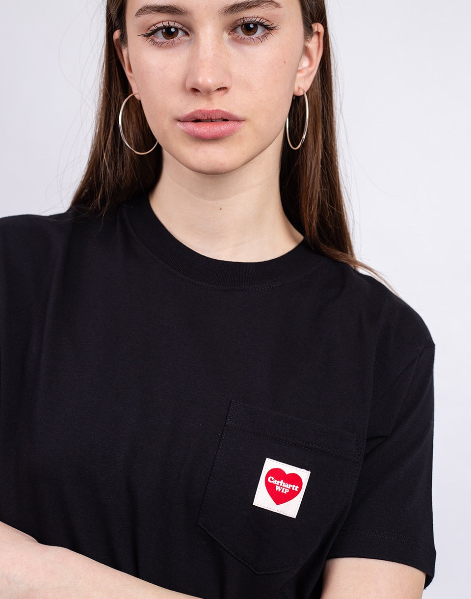 T-shirt à poche cœur pour femme