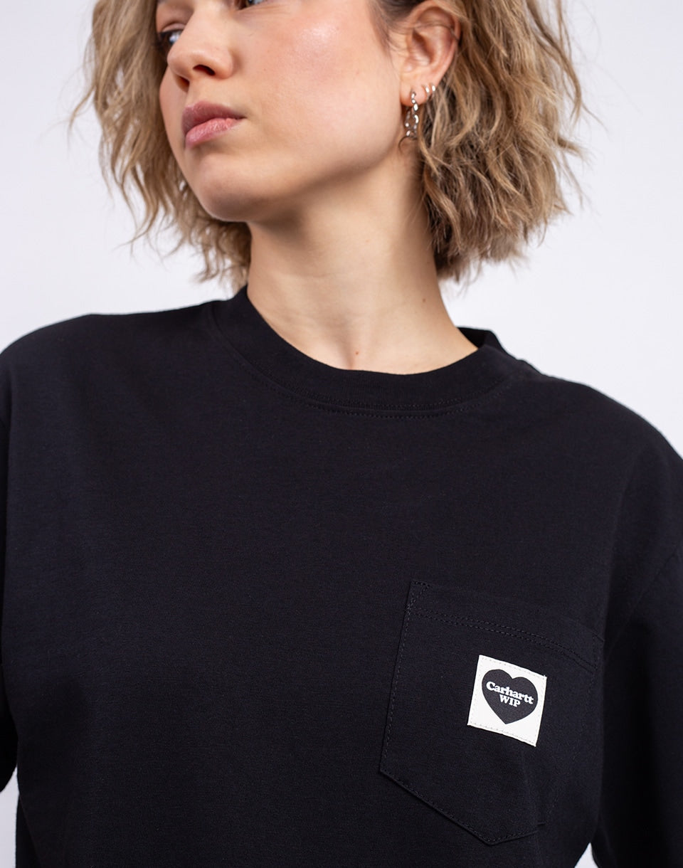 T-shirt à poche cœur pour femme