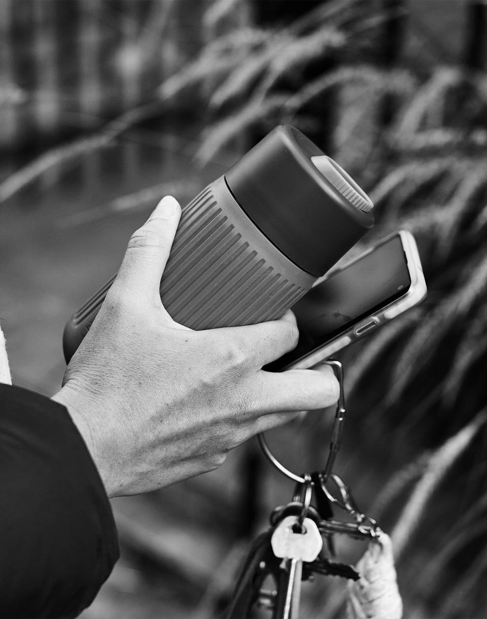 Tasse de voyage en verre