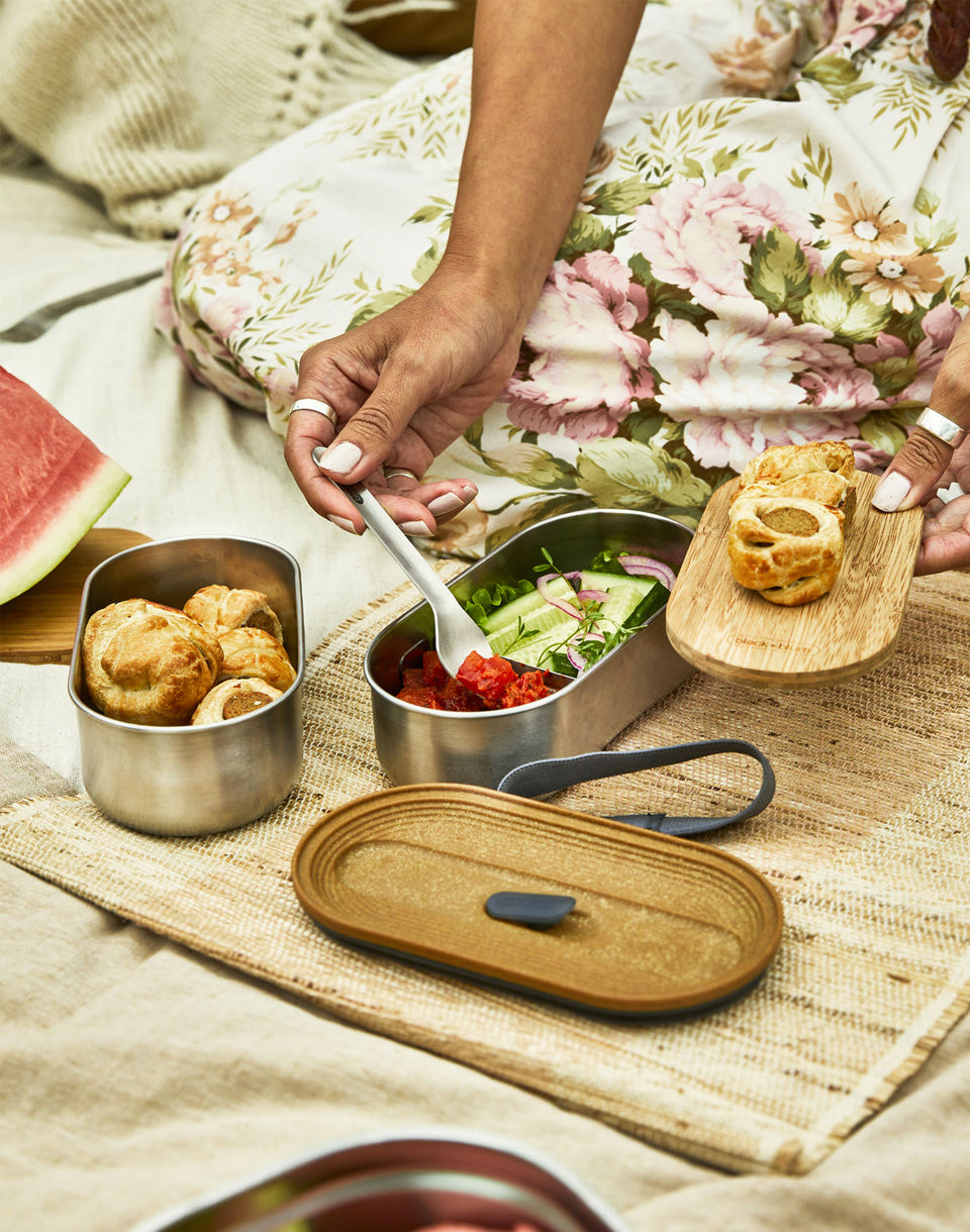 Boîte à bento en acier