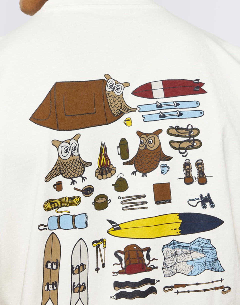 T-shirt imprimé en hibou