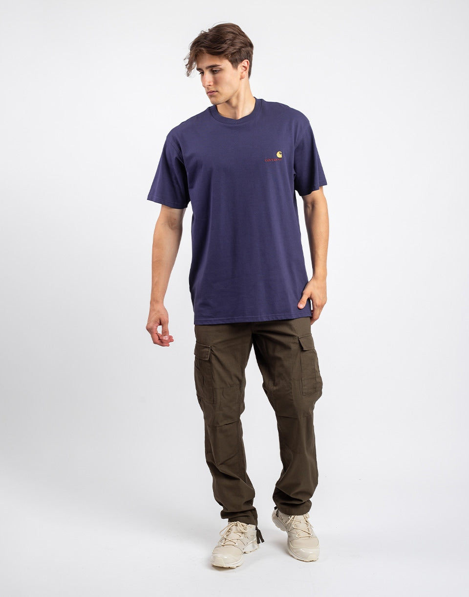 T-shirt de script américain S / S