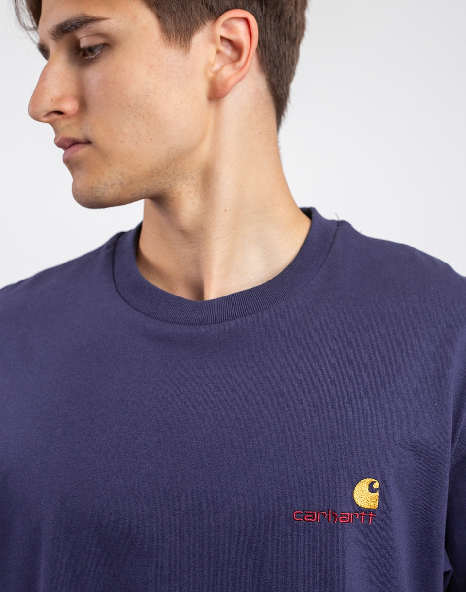 T-shirt de script américain S / S