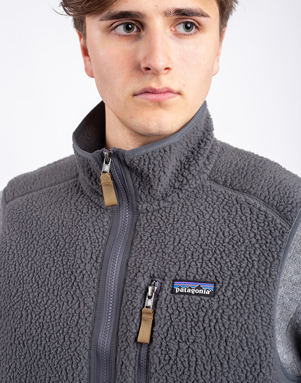 Gilet rétro à poils longs (hommes)